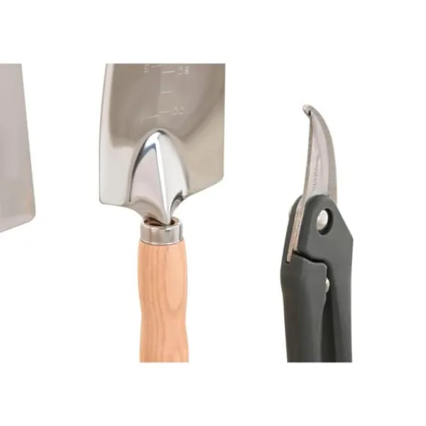 Haveværktøj^Garden tool kit Home ESPRIT Black Green Silver Natural Polyester Aluminium 7 Pieces