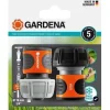 Gardena Vanding^lynkoblinger og Aquastop Ø19 mm – Til begyndelsen og slutningen af slangen – Med det originale -system – Vejr- og UV-bestandig