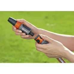 Gardena Vanding^lynkoblinger og Aquastop Ø19 mm – Til begyndelsen og slutningen af slangen – Med det originale -system – Vejr- og UV-bestandig