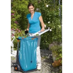 Gardena Havekurve^Mobil Havevogn - Metalramme - Justerbar Taskehøjde - Maks. 70 kg - Blå