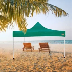 Telte & Lysthuse^Gazebo Aktive Foldbar Justerbar højde Stål Polyester 420D Oxford Grøn 300 x 320 x 300 cm
