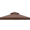 Outlet Gazebo Top Cover, UV Beskyttelse, Vandafvisende,kaffe, 3m * 3m Telte & Lysthuse
