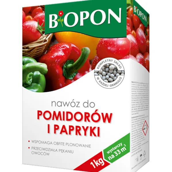 Gødningsmidler^gødning til tomater og peberfrugter, granulat, 1 kg