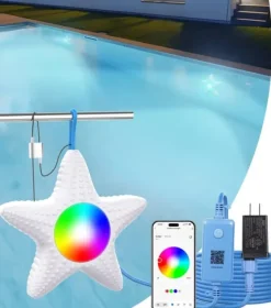 Pool- & Spatilbehør^GedFong App-styret LED Poollampe Hvid