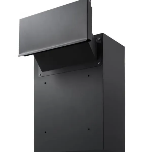 Discount Gennemvægs dropboks 12,5x6,3x16,9" postkasse med kodelås, sort, sikkerhed, vandtæt, holdbar Postkasser & Brevindkast