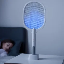Fluesmækkere^Genopladelige Insect Killer Ketcher med UV Light 2 i 1 Elecfly InnovaGoods