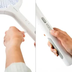 Fluesmækkere^Genopladelige Insect Killer Ketcher med UV Light 2 i 1 Elecfly InnovaGoods