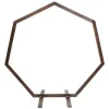 Sale Geometrisk bryllupsbue i træ - Baggrundsstativ - Retro stil - Poleret finish - Længde 2,24 m - Højde 2,19 m - Str. M - Brun Buer, Spalier, Lysthuse Uden Tag