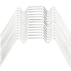 Drivhus^Glasclips/flueben til drivhus - 50 stk. galvaniseret stål | Type: W | Størrelse: -