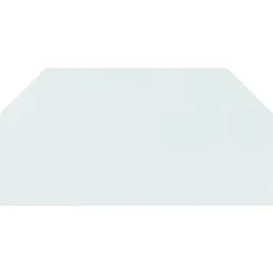 Tilbehør Til Brændeovne & Pejse^Glasplade til pejs 120x60 cm | Hærdet glas | Sekskantet | Varmebestandig