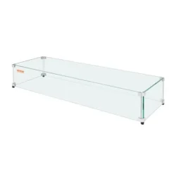 Tilbehør Til Brændeovne & Pejse^Glasvindskærm, 79,8x31,7x16,5 cm, Klar, Hærdet glas