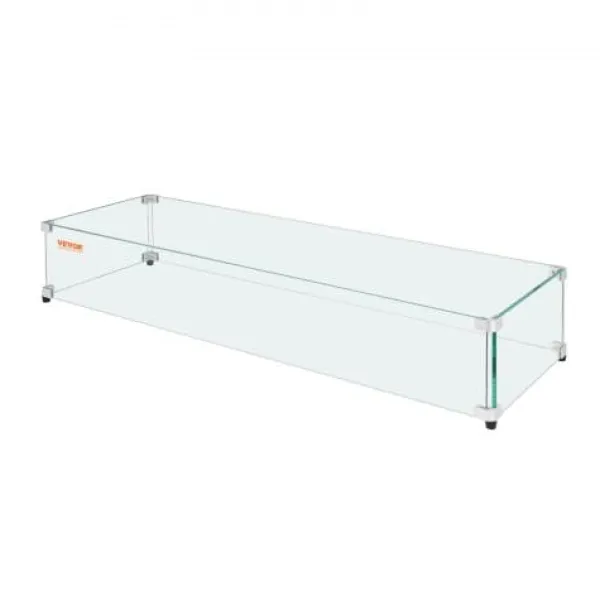 Tilbehør Til Brændeovne & Pejse^Glasvindskærm, 79,8x31,7x16,5 cm, Klar, Hærdet glas