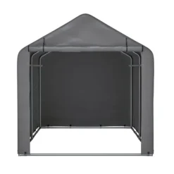Skure, Garager & Carports^Grå Cykelgarage / Haveskur 160x220x165 cm med rulledør, vandtæt PE-materiale
