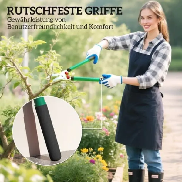 Haveværktøj^Grenklippersæt, 2 dele: 40 cm non-stick grenklipper og 51 cm hækksaks til hække og grene