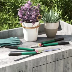 Haveværktøj^Grenklippersæt, 2 dele: 40 cm non-stick grenklipper og 51 cm hækksaks til hække og grene