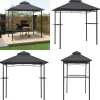 Discount Grillpavillon 240x150x255 cm stål antracitgrå - Grillpavillon - Grillpavilloner - Home & Living Telte & Lysthuse