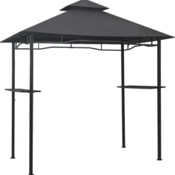 Discount Grillpavillon 240x150x255 cm stål antracitgrå - Grillpavillon - Grillpavilloner - Home & Living Telte & Lysthuse