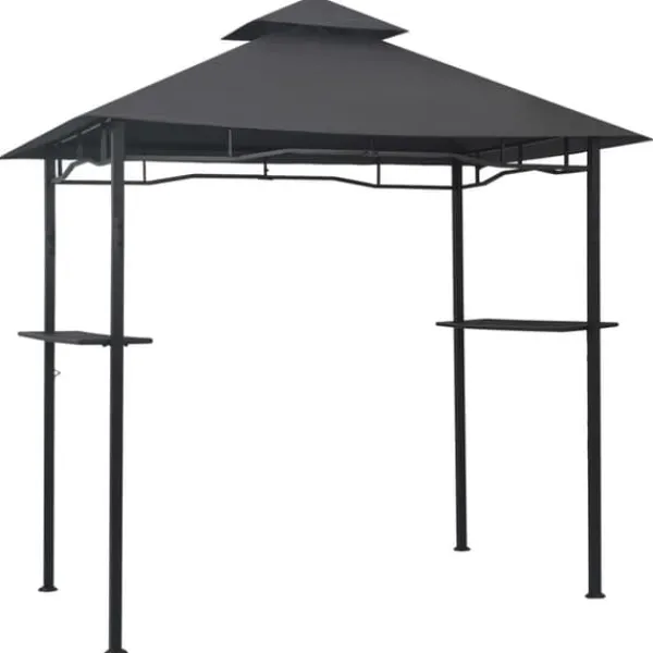 Discount Grillpavillon 240x150x255 cm stål antracitgrå - Grillpavillon - Grillpavilloner - Home & Living Telte & Lysthuse
