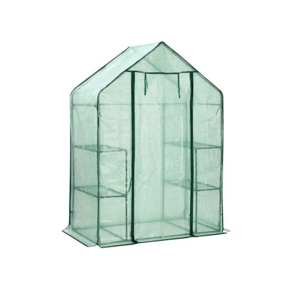 Outlet Grønt plastikdrivhus, 143 x 73 x 195 cm Drivhus