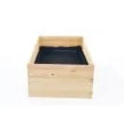 Best Grøntsagshavekasse - avlskasse - 120x80x18 cm - træ - med jorddug Plantningsbænke