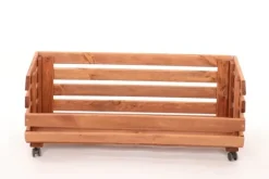 Outlet Grøntsagskasse på hjul RAWA /bredde 77cm - Brun Havekurve