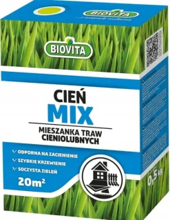 Sale Græsblanding Cieńmix 0,5 kg Græsplæne til skyggefulde steder, skyggebestandig Jord & Sand