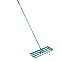 Outlet Græsplanenivelleringsrive, kraftig 36 tommer x 10 tommer design, 78 tommer stål forlænget håndtag., 10x36 tommer Haveværktøj
