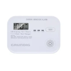 Discount Kuliltealarm 85dB med LCD-display Røg- & Kulmonoxiddetektorer