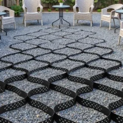 Haveduge^Grusgitter, 1000x300 cm, 5 cm dybde, Permeabel jordstabilisering