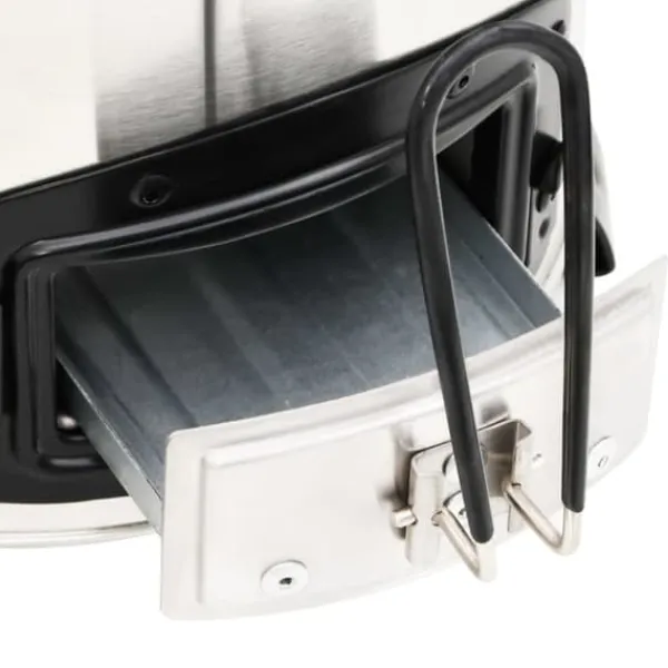 Brændeovne^Grydekomfur m. USB-ventilator 35,5x26x28 cm rustfrit stål sølv - Grydekomfur - Grydekomfurer - Home & Living