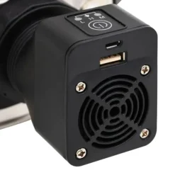 Brændeovne^Grydekomfur m. USB-ventilator 35,5x26x28 cm rustfrit stål sølv - Grydekomfur - Grydekomfurer - Home & Living