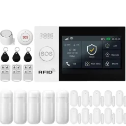 Outlet GSM Alarm System, Smart App Kontrol, Trådløs Forbindelse,EU stik, F-4G Hjemmealarmsystemer