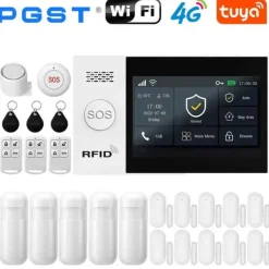 Outlet GSM Alarm System, Smart App Kontrol, Trådløs Forbindelse,EU stik, F-4G Hjemmealarmsystemer