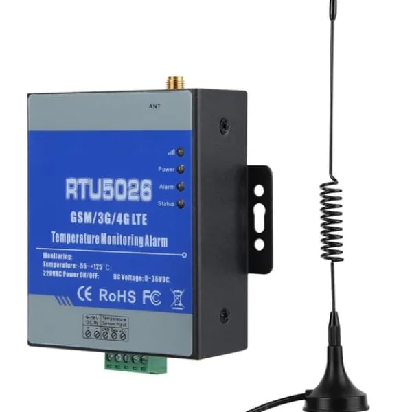 Sensorer Til Sikkerhedssystemer^GSM SMS-alarm Telemetri Temperaturalarmsystem Måling Support Fjernbetjening (EU 100-240V)