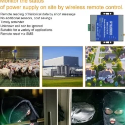 Sensorer Til Sikkerhedssystemer^GSM SMS-alarm Telemetri Temperaturalarmsystem Måling Support Fjernbetjening (EU 100-240V)