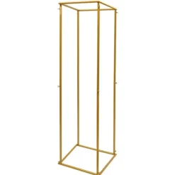 Best Guld metal blomsterstander, søjle til bryllupsbaggrund & plantehylde, 180 cm Plantestativer
