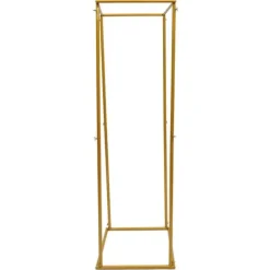 Best Guld metal blomsterstander, søjle til bryllupsbaggrund & plantehylde, 180 cm Plantestativer