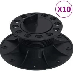 Discount Gulve - Living justerbare terrassefødder 10 stk. 60-88 mm Telte & Lysthuse