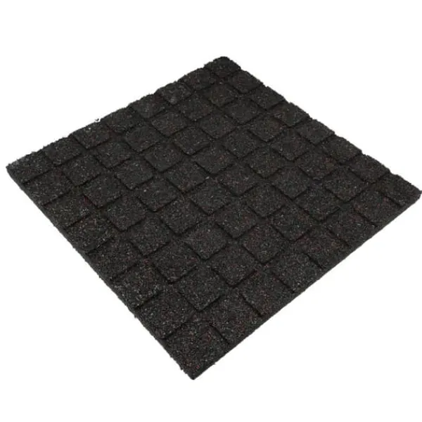 Online Gummi flise / terrasseflise - 25 mm - 50 x 50 cm - Grå Havedekorationer