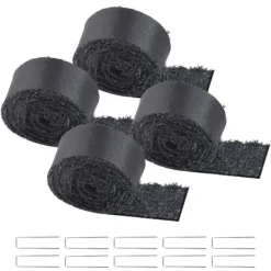 Discount Gummi Mulch Rulle, Landskabspleje 4 ruller, 120 x 4,5-tommers Gummi Mulch Mat Haveduge
