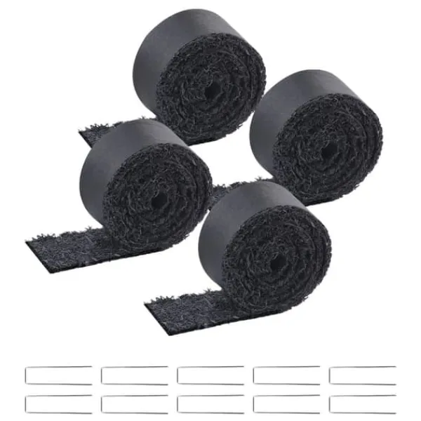 Discount Gummi Mulch Rulle, Landskabspleje 4 ruller, 120 x 4,5-tommers Gummi Mulch Mat Haveduge