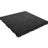 Hot Gummiflise 75 mm - 50 x 50 cm - Sort Havedekorationer