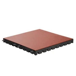 Hot Gummiflise EPDM - Terra - 50x50 cm – 45mm - inkl. stifter Havedekorationer