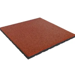 New Gummiflise 30mm - 50x50 cm - Rød Havedekorationer