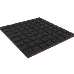 New Gummiflise 30mm - 50x50 cm - Rød Havedekorationer