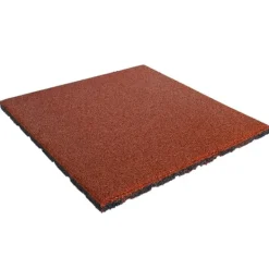 Outlet Gummiflise 25mm - 50x50 cm - Rød Havedekorationer