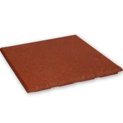 Best Gummifliser 20 mm - 1 m2 (4 fliser à 50 x 50 cm) - Rød Havedekorationer
