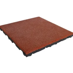 Havedekorationer^Gummifliser 55 mm - 1 m2 (4 fliser à 50 x 50 cm) - Rød