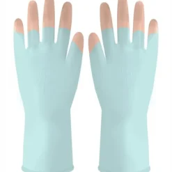 New Gummihandsker 11″ VERGIONIC 2 par flockede arbejdshandsker til husholdningsbrug Haveværktøj