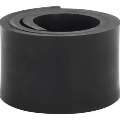 Snerydning^Gummikant til sneplov - Effektiv snerydning og overfladebeskyttelse | Størrelse: 120x10x1 cm | Farve: Sort